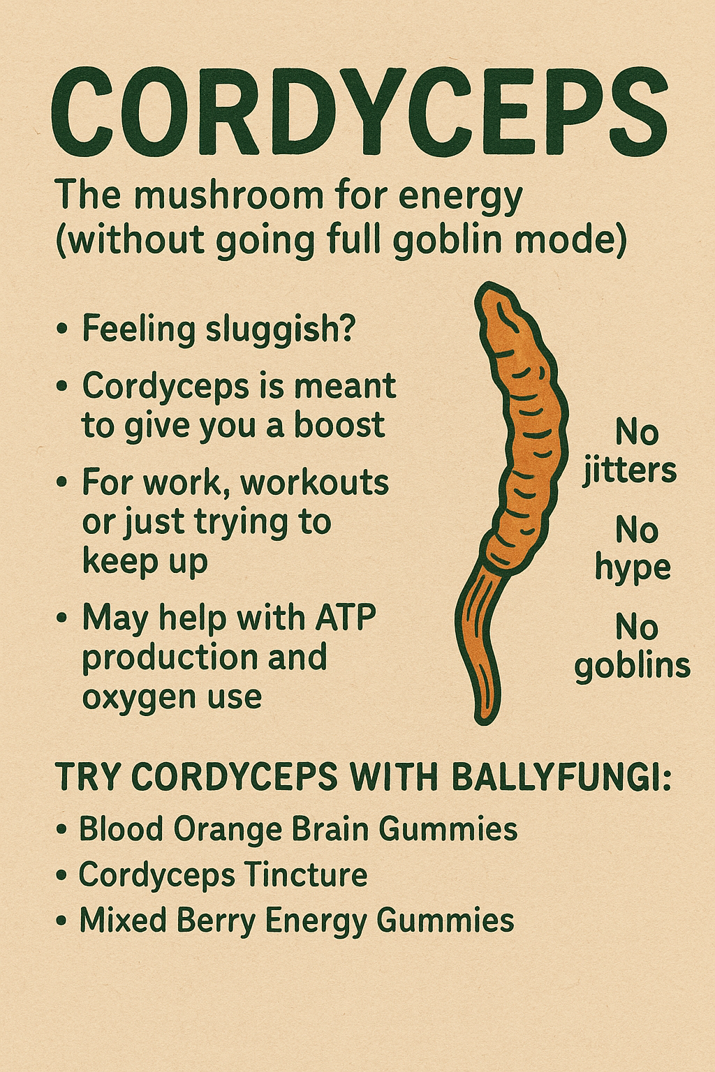 Cordyceps: The Mushroom for Energy (Without Going Full Goblin Mode)